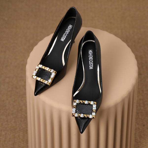 Elegant Handmade Leather Women's Shoes with Superior Craftsmanship(Ediandian82260854)