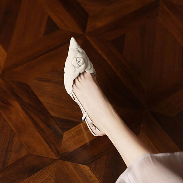 Handcrafted Luxury Leather Women's Shoes with Elegance(Ediandian8G8081)