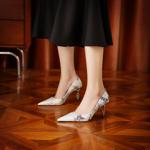 Exquisite Handcrafted Leather Shoes for Elegant Women(Ediandian88205)