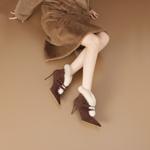 Handcrafted Genuine Leather Women's Shoes: Luxurious Elegance and Quality.(Ediandian86022)