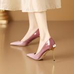 Exquisite Handmade Leather Heels: Timeless Elegance and Luxurious Craftsmanship(Ediandian86052)