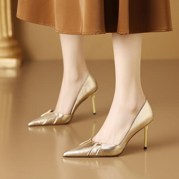 Handcrafted Leather Women's Shoes - Elegant Luxury Quality(Ediandian86056)