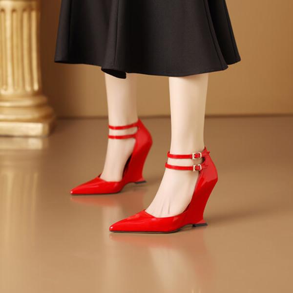 Handcrafted Genuine Leather Women's Shoes: A Fusion of Luxe Craftsmanship and Elegance(Ediandian86059)