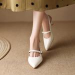 Handcrafted Leather Women's Shoes: Elegant Luxury Quality(EdidoD3142)