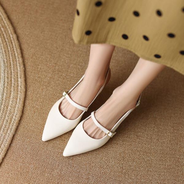 Handcrafted Leather Women's Shoes: Elegant Luxury Quality(EdidoD3142)