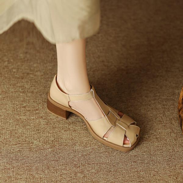 Elegant Handcrafted Genuine Leather Women's Shoes of Luxurious Quality(EdidoL1215)