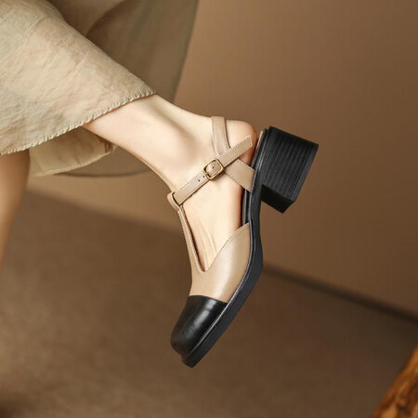 Handcrafted Leather Women's Shoes: Elegant Luxury Quality(EdidoD3161)