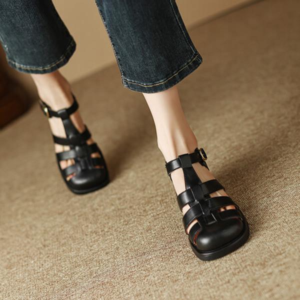 Luxury Handcrafted Leather Women's Shoes with Elegance(EdidoL1212)