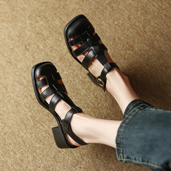 Luxury Handcrafted Leather Women's Shoes with Elegance(EdidoL1212)