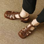 Luxury Handcrafted Leather Women's Shoes with Elegance(EdidoL1212)