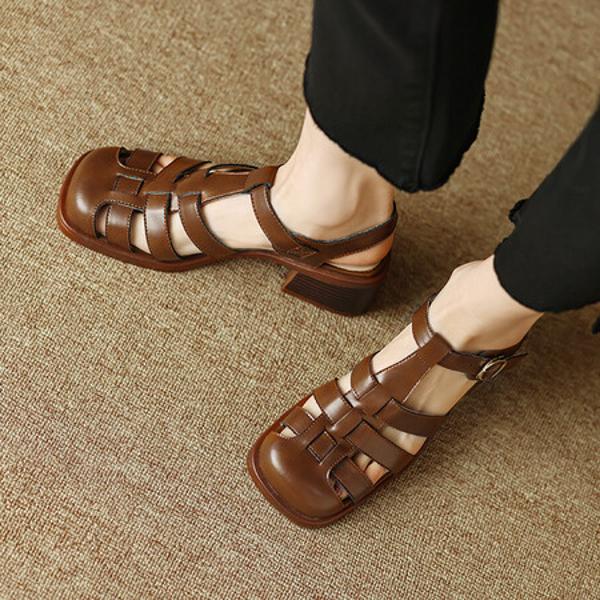 Luxury Handcrafted Leather Women's Shoes with Elegance(EdidoL1212)