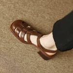 Luxury Handcrafted Leather Women's Shoes with Elegance(EdidoL1212)