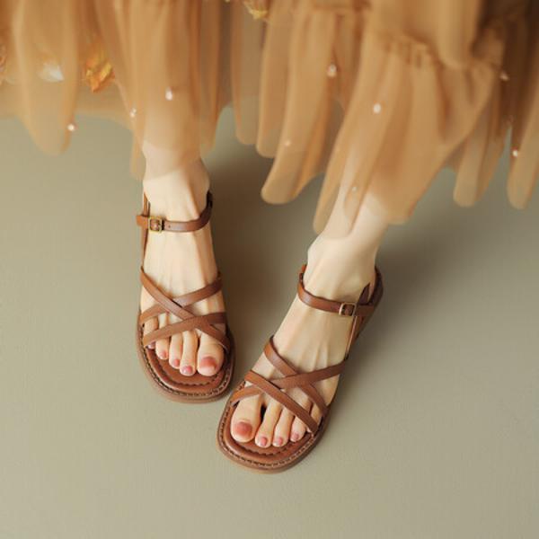 Handcrafted Luxury Genuine Leather Women's Footwear(EdidoL1268)