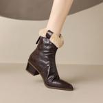Elegant Handcrafted Genuine Leather Women's Shoes(EdidoX980)