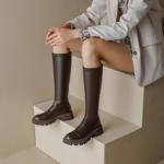 Elegant Handmade Leather Women's Shoes: Luxury Craftsmanship(Edlnxy805)