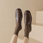 Exquisite Handmade Real Leather Women's Shoes, Elegant Luxury(Edlnx45711)