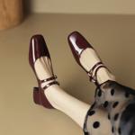 Exquisite Handcrafted Leather Ladies' Shoes for Elegant Style(EdlnxD8953)