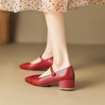 Elegant Handcrafted Genuine Leather Women's Shoes: Luxury Meets Artistry.(EdlnxD9372)