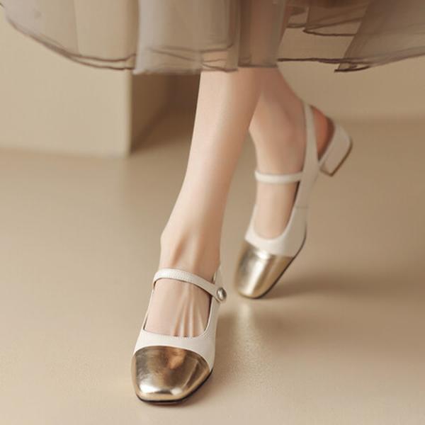 Handcrafted Genuine Leather Women's Shoes - Luxurious Elegance in Every Stitch(Edlnx9371)