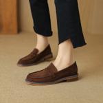 Exquisite Handcrafted Leather Women's Shoes for Elegance(Edlnx45953)