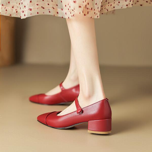 Luxurious Handmade Leather Women's Shoes: Artistry Meets Elegance(EdlnxF9372)