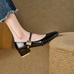 Handcrafted Luxury Leather Women's Shoes: Elegance Redefined(Edlnx9381)