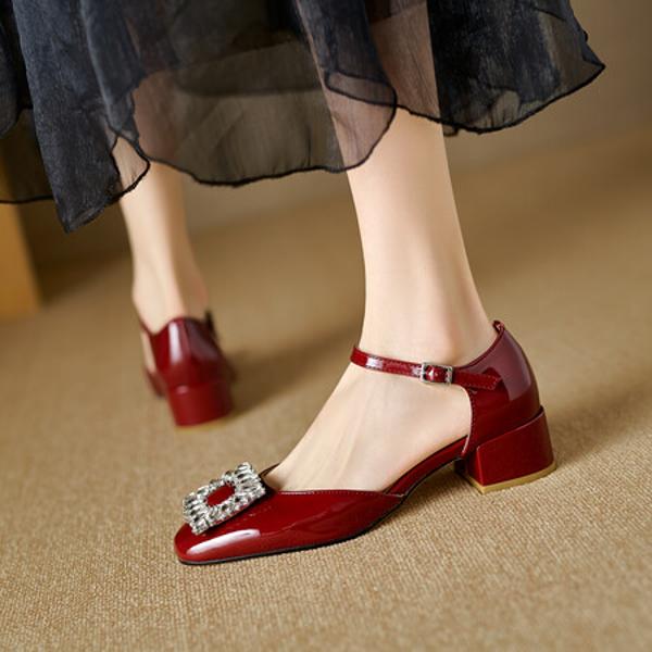 Exquisite Handcrafted Leather Women's Shoes: A Touch of Elegance(Edlnx8965)