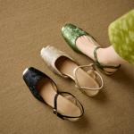 Elegant Handcrafted Genuine Leather Women's Shoes - Luxurious Quality(Edlnx9361)
