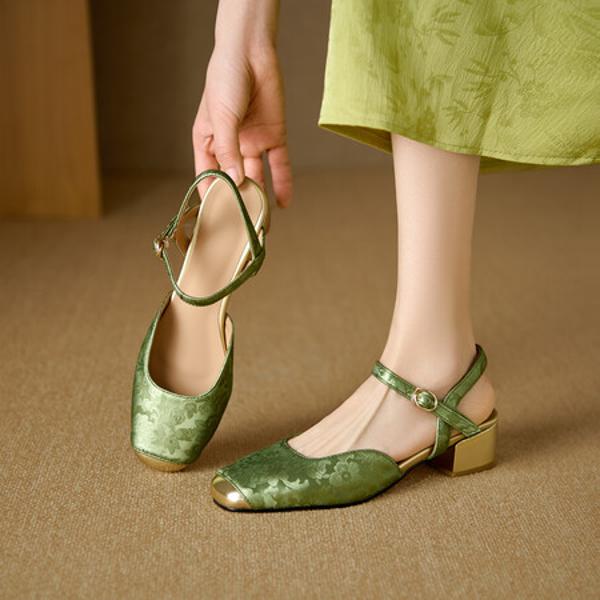 Elegant Handcrafted Genuine Leather Women's Shoes - Luxurious Quality(Edlnx9361)