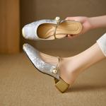 Exquisite Handcrafted Leather Shoes for Elegant Women(Edlnx9330)