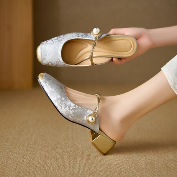 Exquisite Handcrafted Leather Shoes for Elegant Women(Edlnx9330)