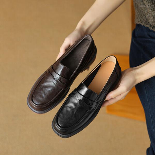 Exquisite Handcrafted Leather Women's Shoes: Luxury & Elegance(EdlnxDL23-13)