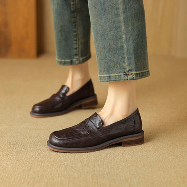 Exquisite Handcrafted Leather Women's Shoes: Luxury & Elegance(EdlnxDL23-13)