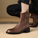 Elegant Handmade Genuine Leather Women's Shoes: Luxury Craftsmanship.(Edlnx197)