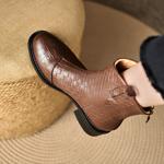 Elegant Handmade Genuine Leather Women's Shoes: Luxury Craftsmanship.(Edlnx197)