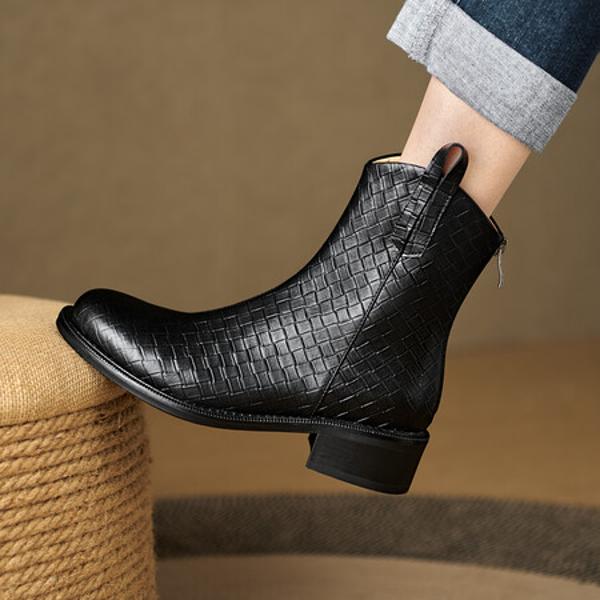 Elegant Handmade Genuine Leather Women's Shoes: Luxury Craftsmanship.(Edlnx197)