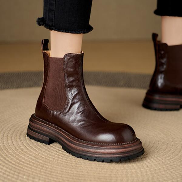 Handcrafted Leather Women's Shoes: Elegance Redefined(Edlnx672)