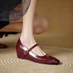 Handcrafted Luxury Leather Women's Shoes: Elegance Redefined(Edlnx7138)