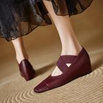 Handcrafted Luxury Leather Women’s Shoes - Timeless Elegance(Edlnx7139)
