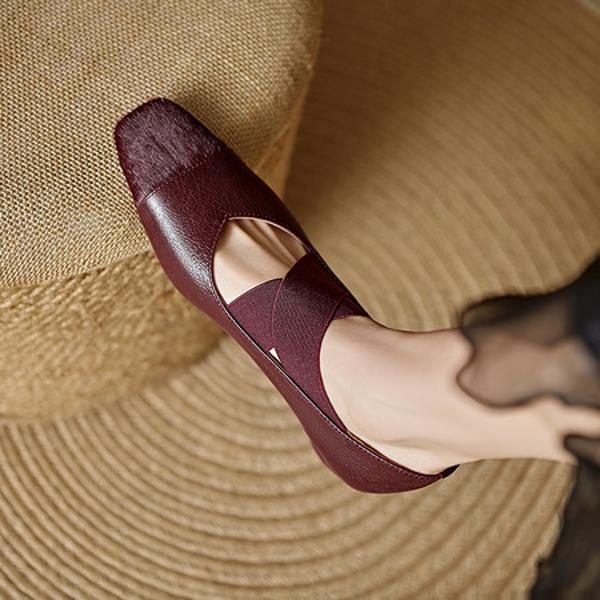 Handcrafted Premium Leather Women's Shoes: Luxury & Elegance(EdlnxD7139)