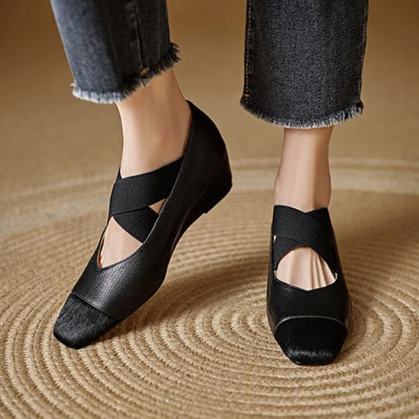 Handcrafted Premium Leather Women's Shoes: Luxury & Elegance(EdlnxD7139)