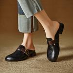 Handcrafted Leather Women's Shoes: Elegant Luxury(Edlnx501)