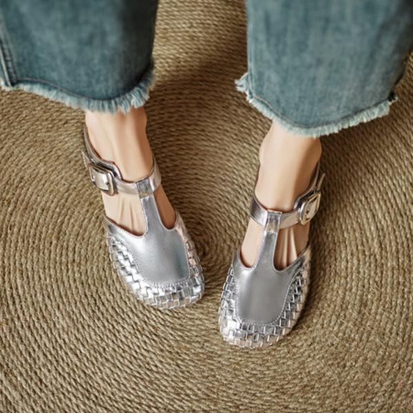 Handcrafted Leather Elegance: Luxury Women's Shoes(Edlnx505)