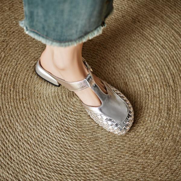 Handcrafted Leather Elegance: Luxury Women's Shoes(Edlnx505)