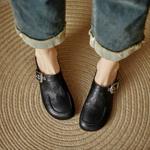 Handcrafted Leather Women's Shoes: Elegant Luxury Artistry(Edlnx506)