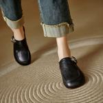 Handcrafted Leather Women's Shoes: Elegant Luxury Artistry(Edlnx506)