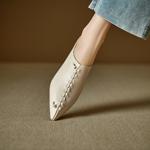 Elegant Handcrafted Genuine Leather Women's Shoes: Luxury Artistry & Timeless Quality(Edlnx207)