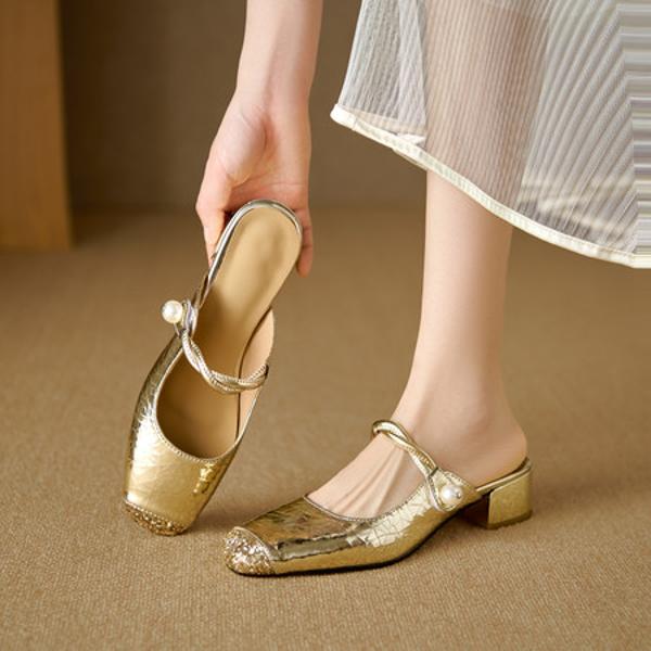 Exquisite Handmade Leather Women's Shoes: Luxury Craftsmanship and Timeless Elegance(EdlnxD-9366)