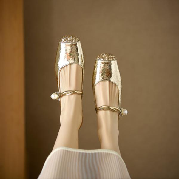 Exquisite Handmade Leather Women's Shoes: Luxury Craftsmanship and Timeless Elegance(EdlnxD-9366)