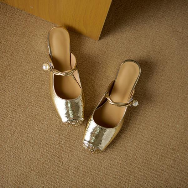 Exquisite Handmade Leather Women's Shoes: Luxury Craftsmanship and Timeless Elegance(EdlnxD-9366)